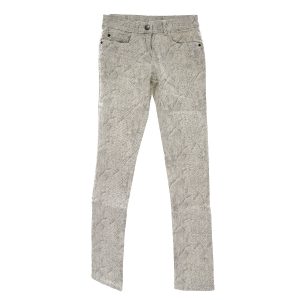 Damen Stretchhose in weiß/grau