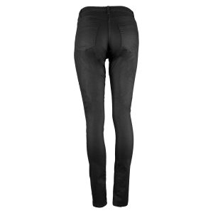 Damen Stretchhose in Schwarz hinten